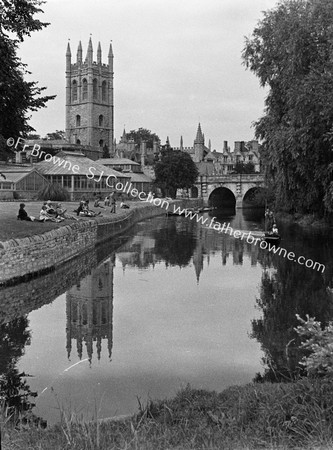 MAGDALEN TOWER FROM RIVER